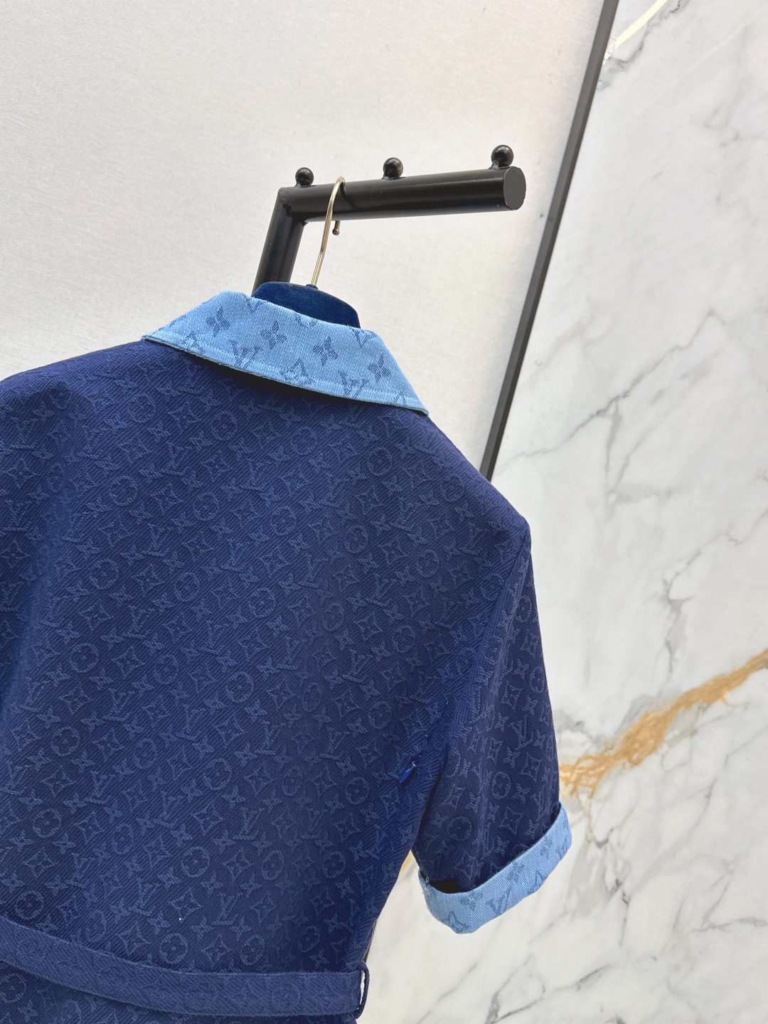 Louis Vuitton Monogram Denim Shirt Dress