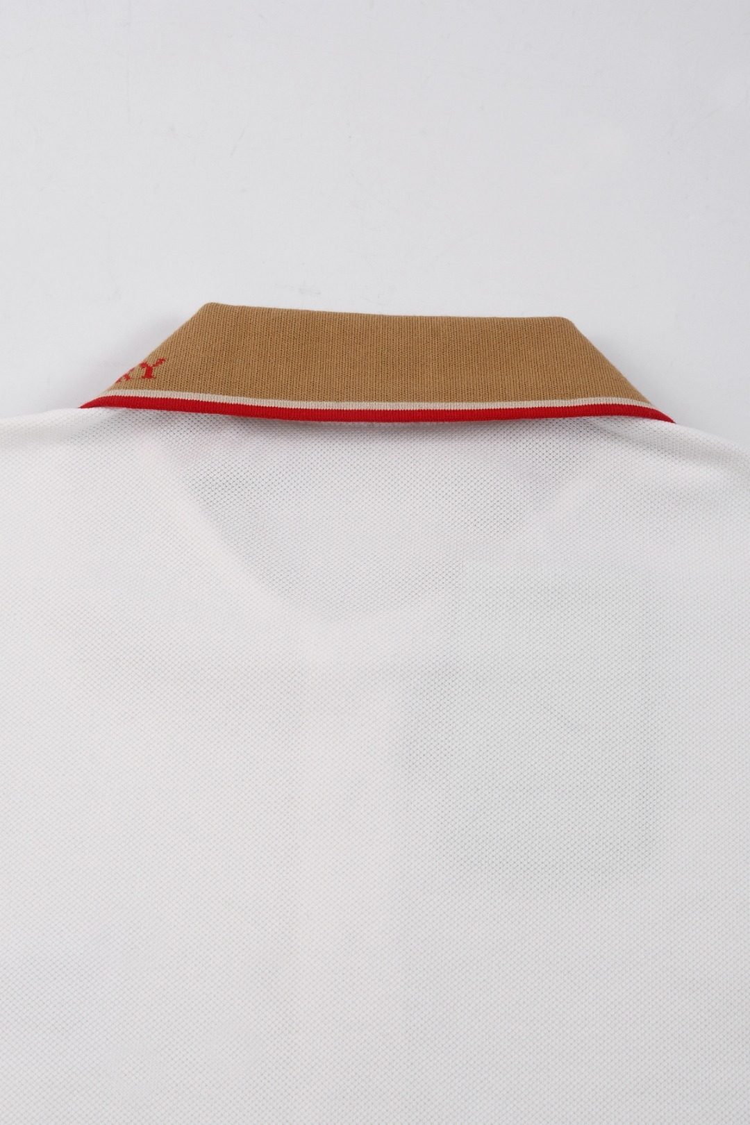 Burberry Contrast Collar Cotton Polo Shirt
