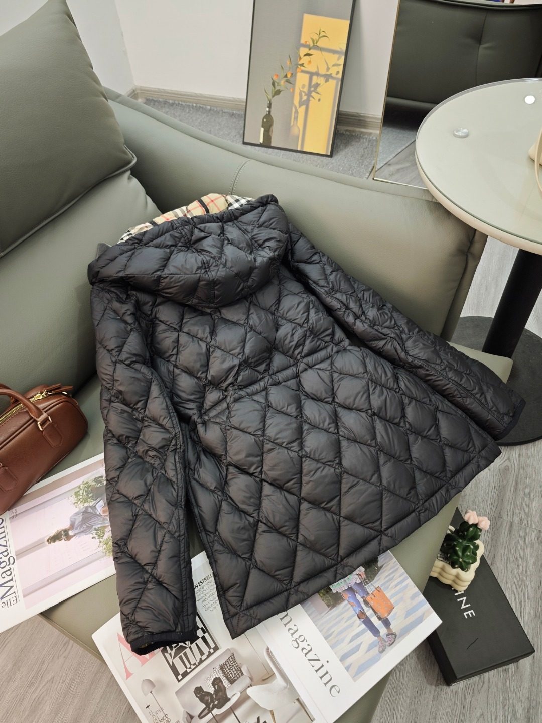 Burberry Quilted Puffer Jacket Black