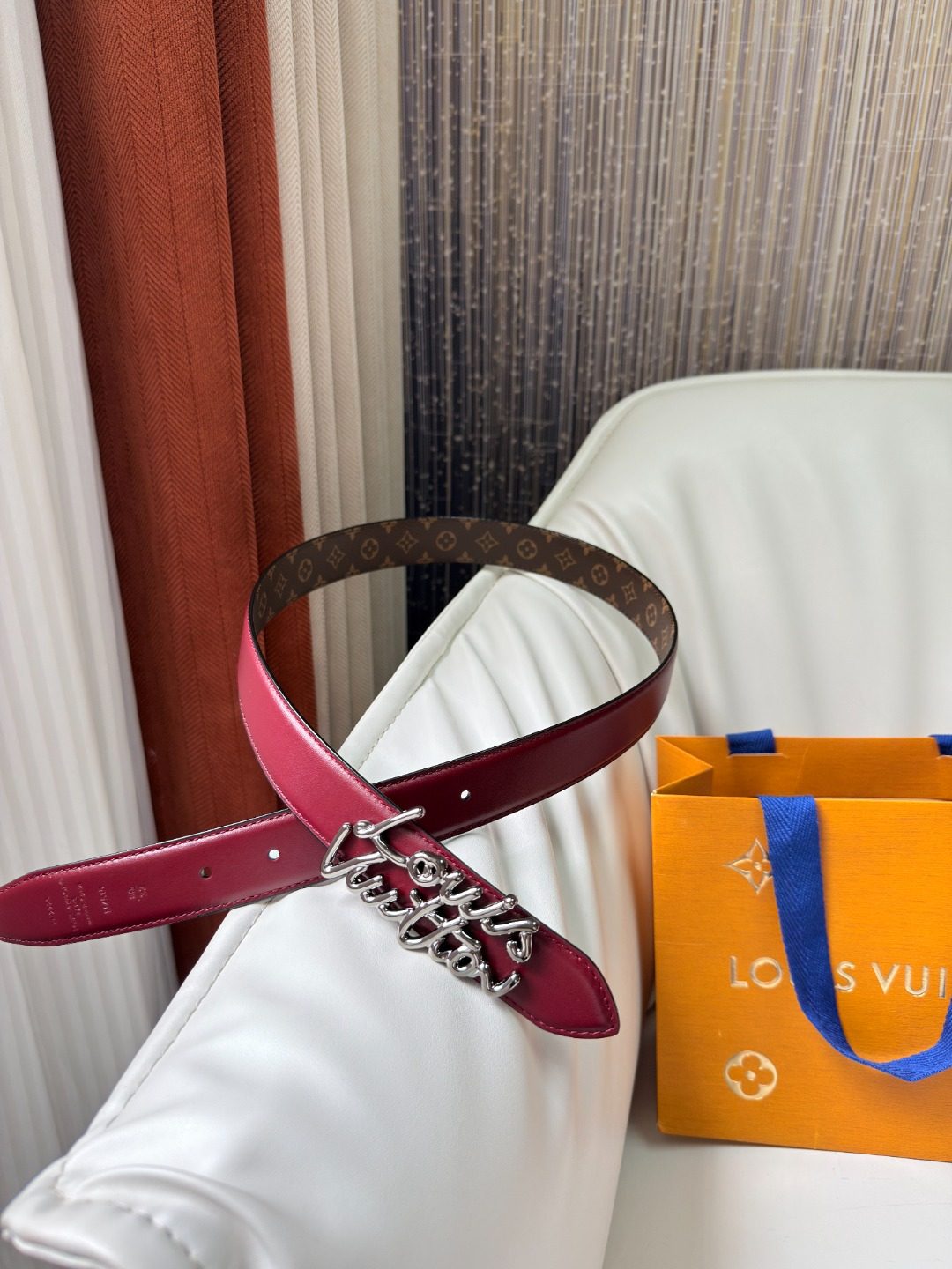 Louis Vuitton Monogram Leather Belt