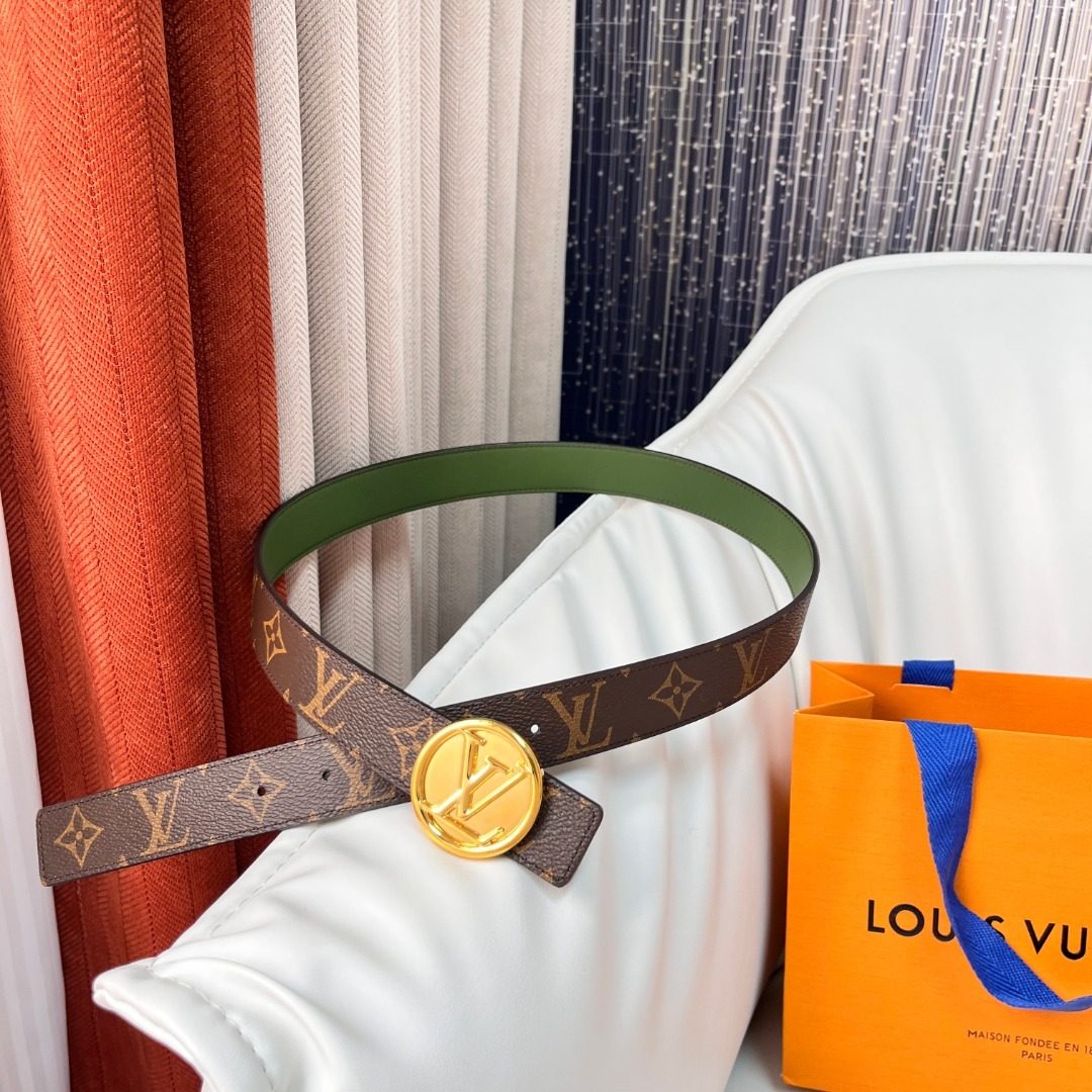 Louis Vuitton Monogram Reversible Leather Belt