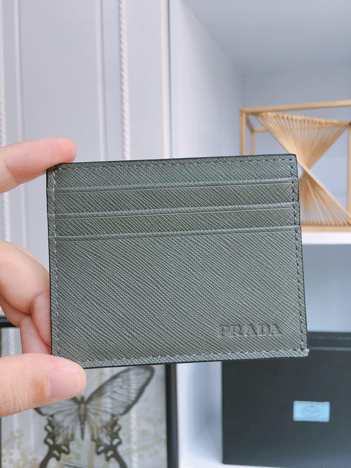 Prada Saffiano Leather Card Holder