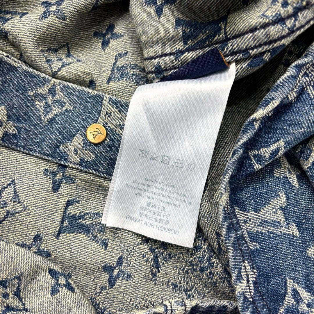 Louis Vuitton Monogram Denim Short Sleeve Shirt
