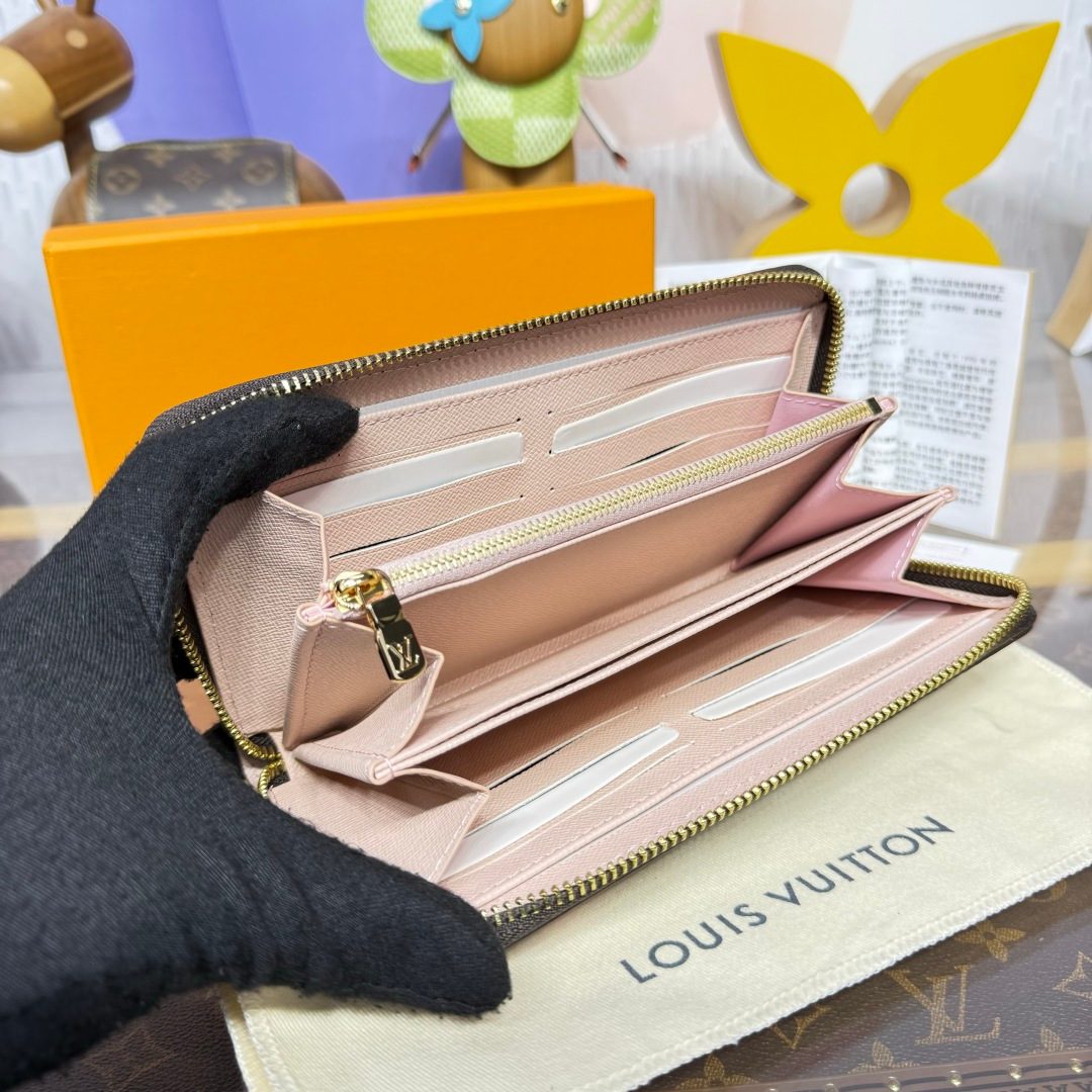Louis Vuitton Zippy Wallet Organizer Pink