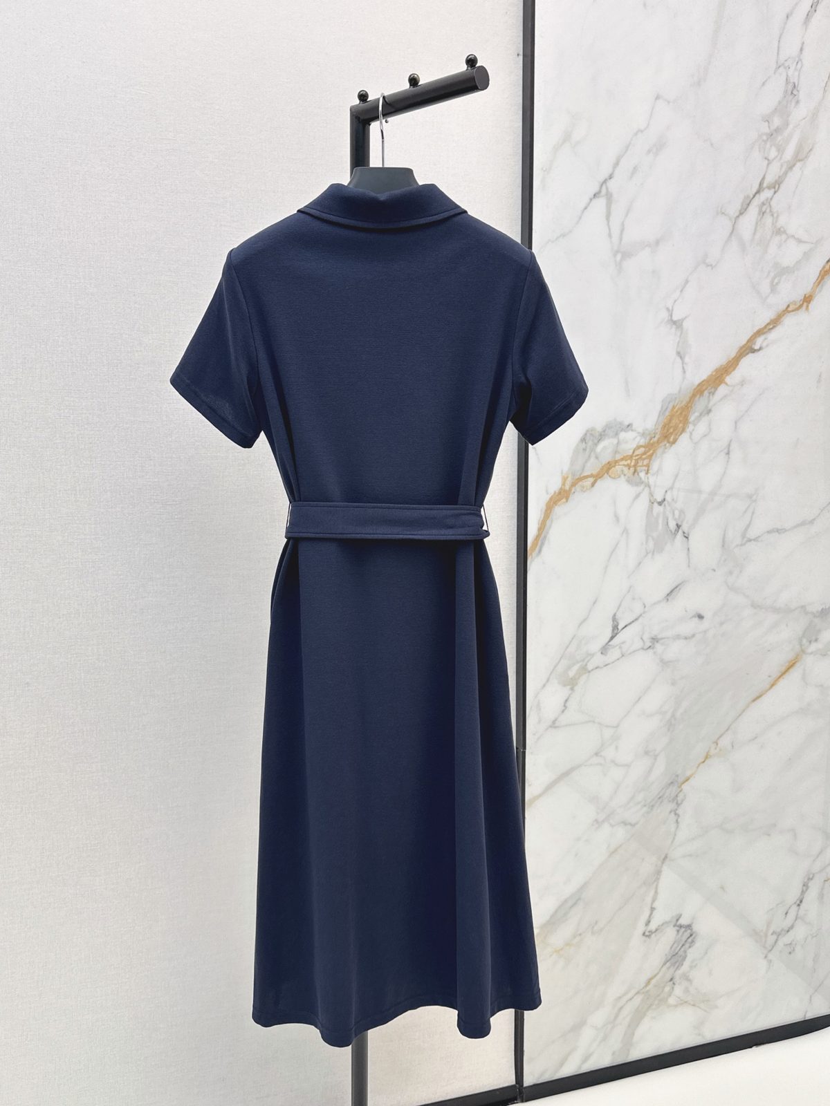 Prada Polo Shirt Dress with Waist Tie