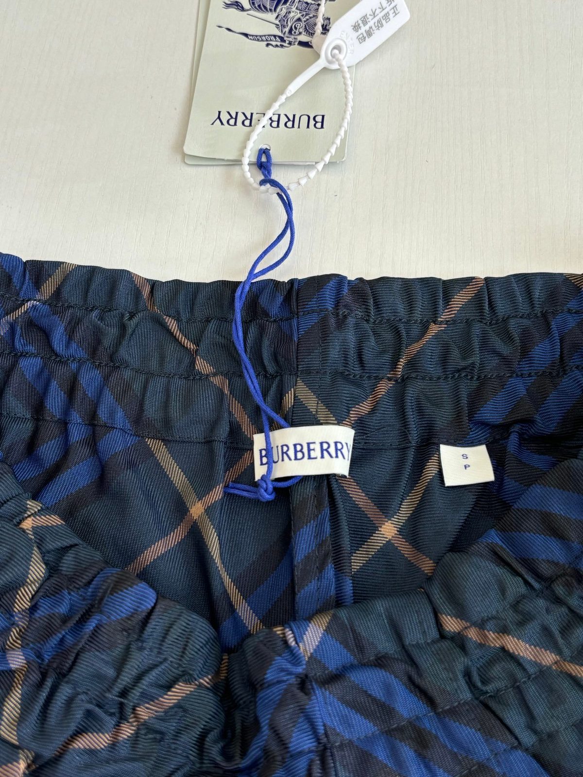 Burberry Checked Wool Shorts