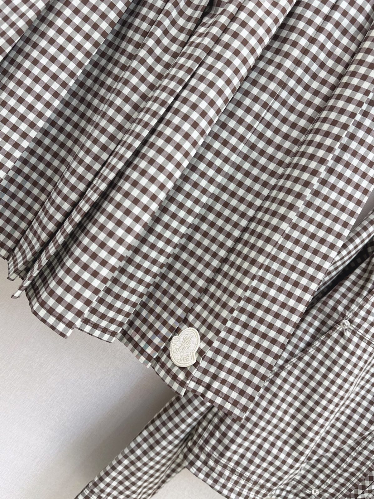 Moncler Gingham Check Button-Down Shirt