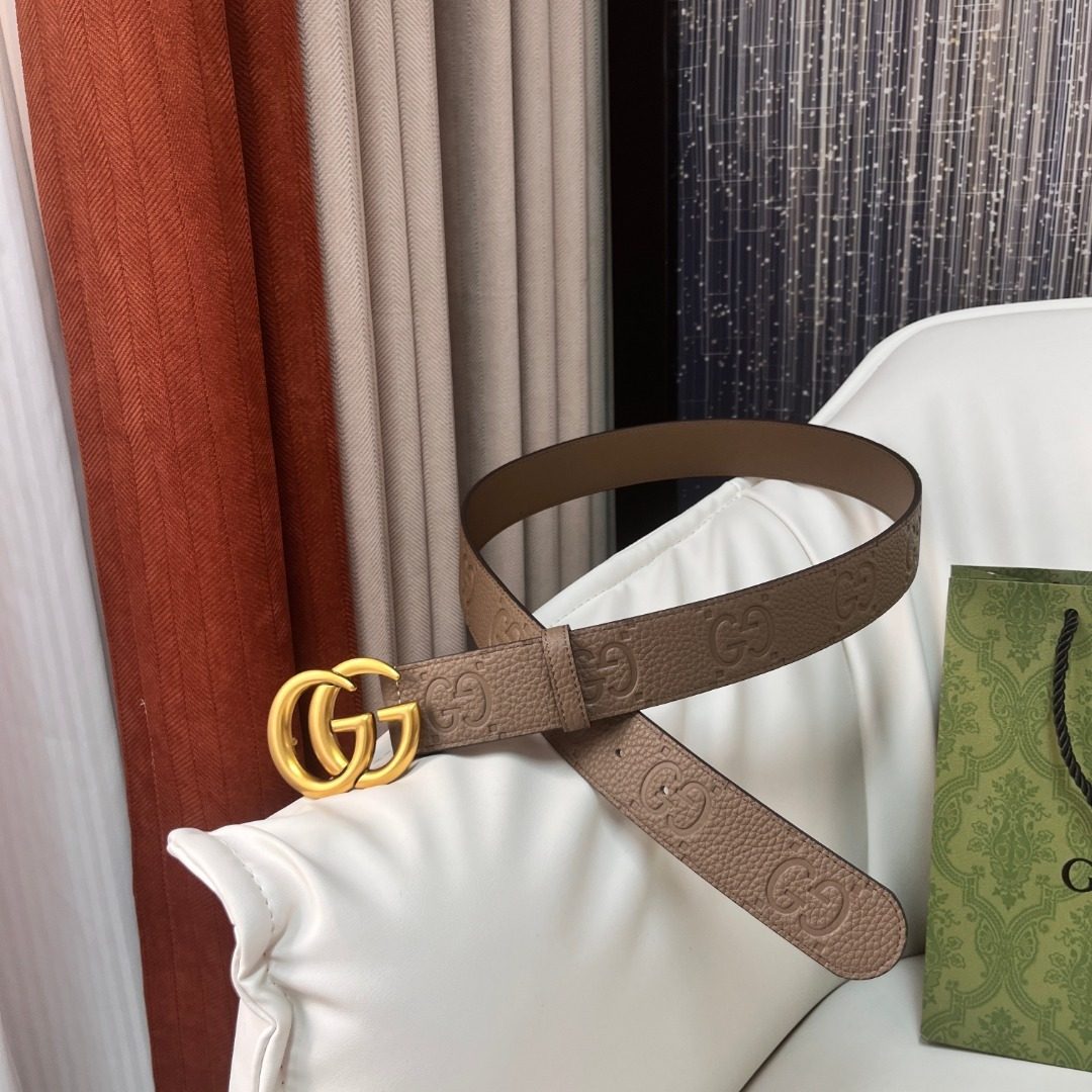 Gucci GG Marmont Leather Belt