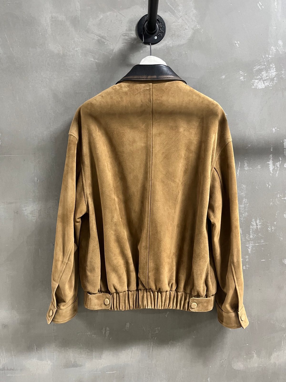 Miu Miu Suede Bomber Jacket Camel