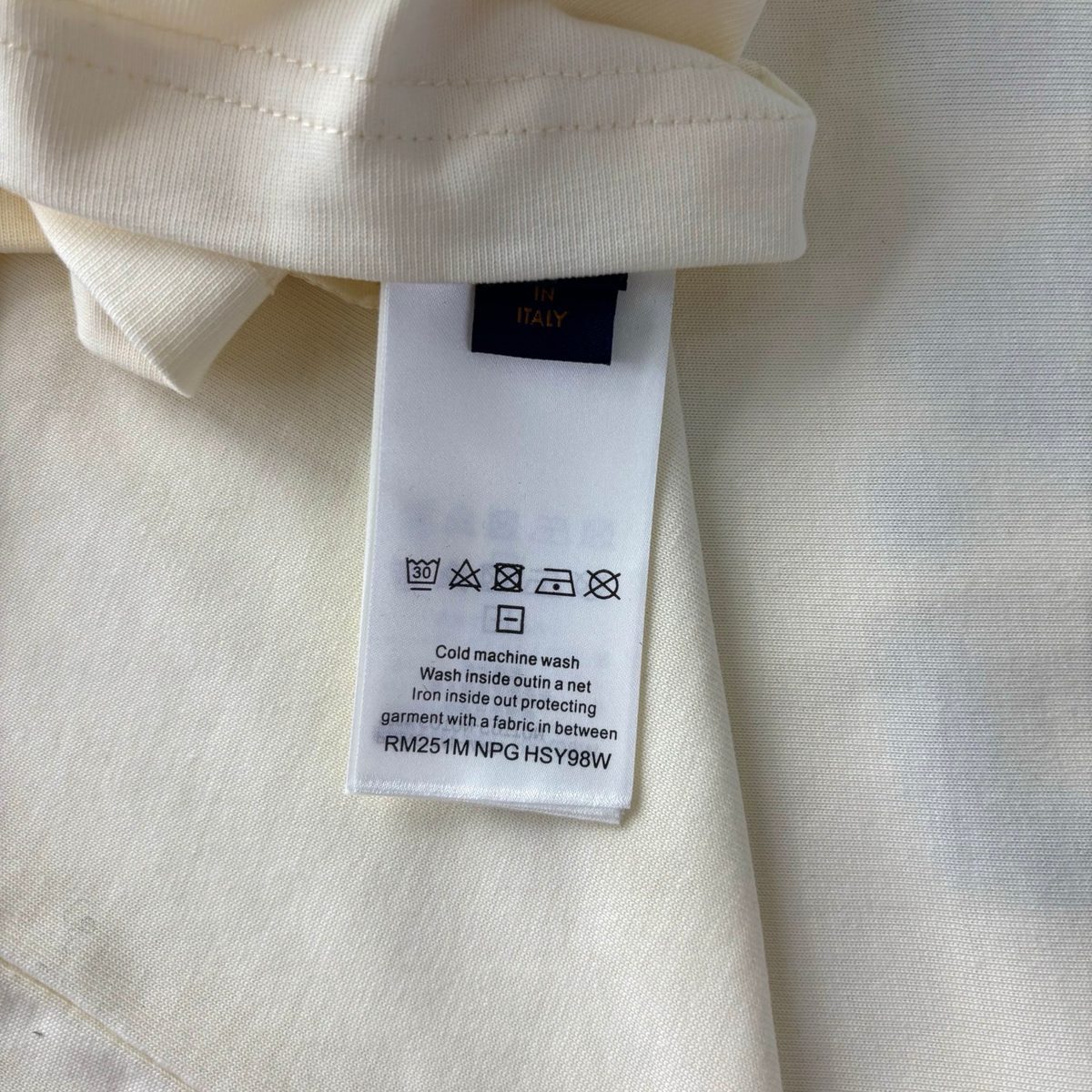 Louis Vuitton Blue Embroidered Logo T-Shirt