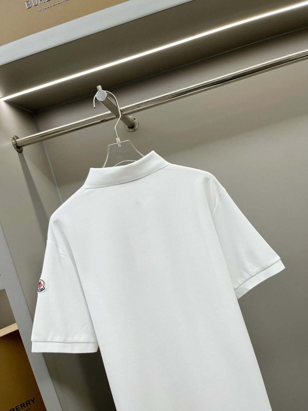 Burberry Monogram Polo Shirt White