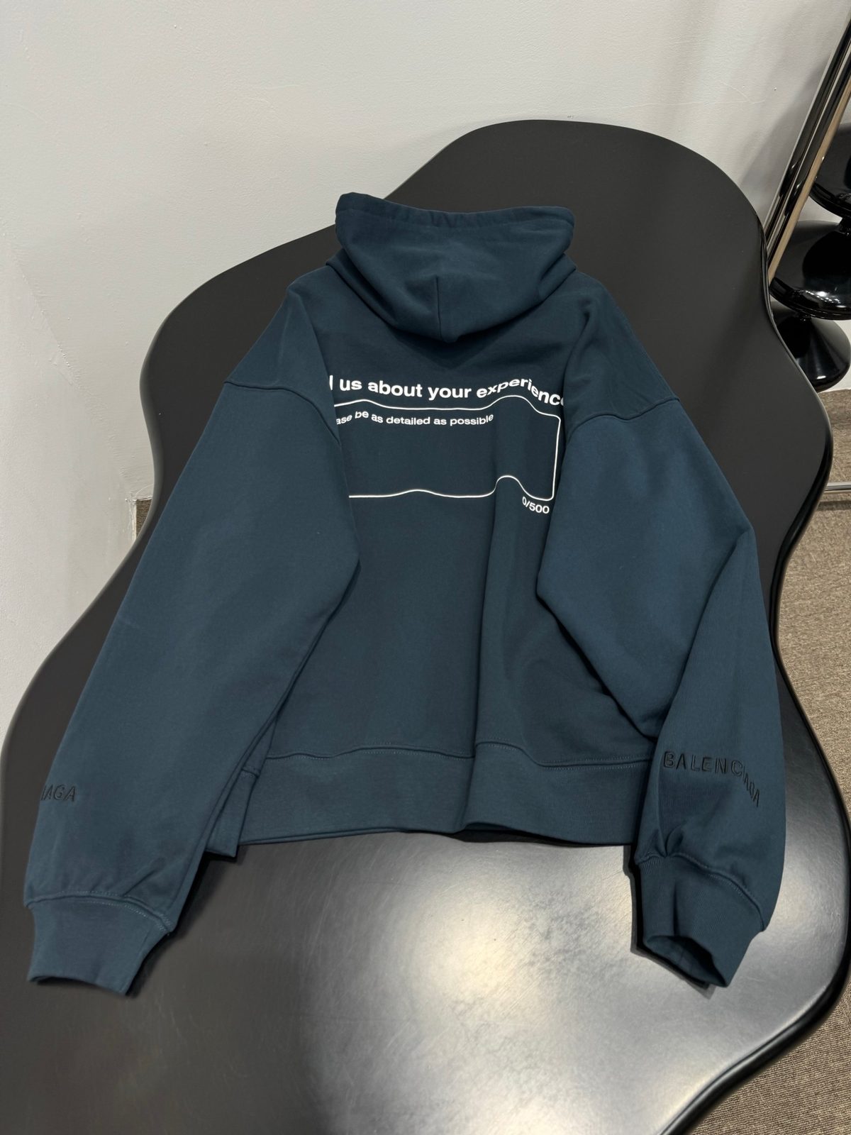 Balenciaga Logo Print Hoodie Sweatshirt