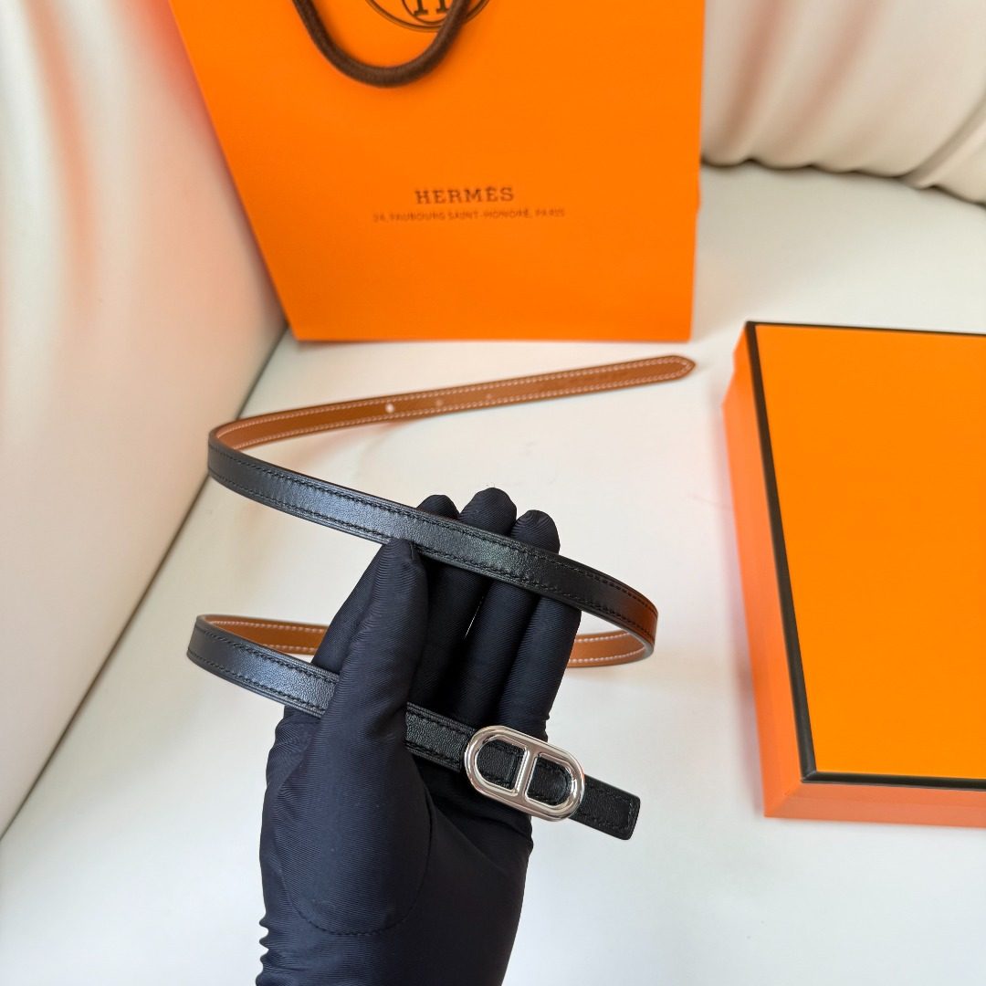 Hermès Leather Reversible Belt