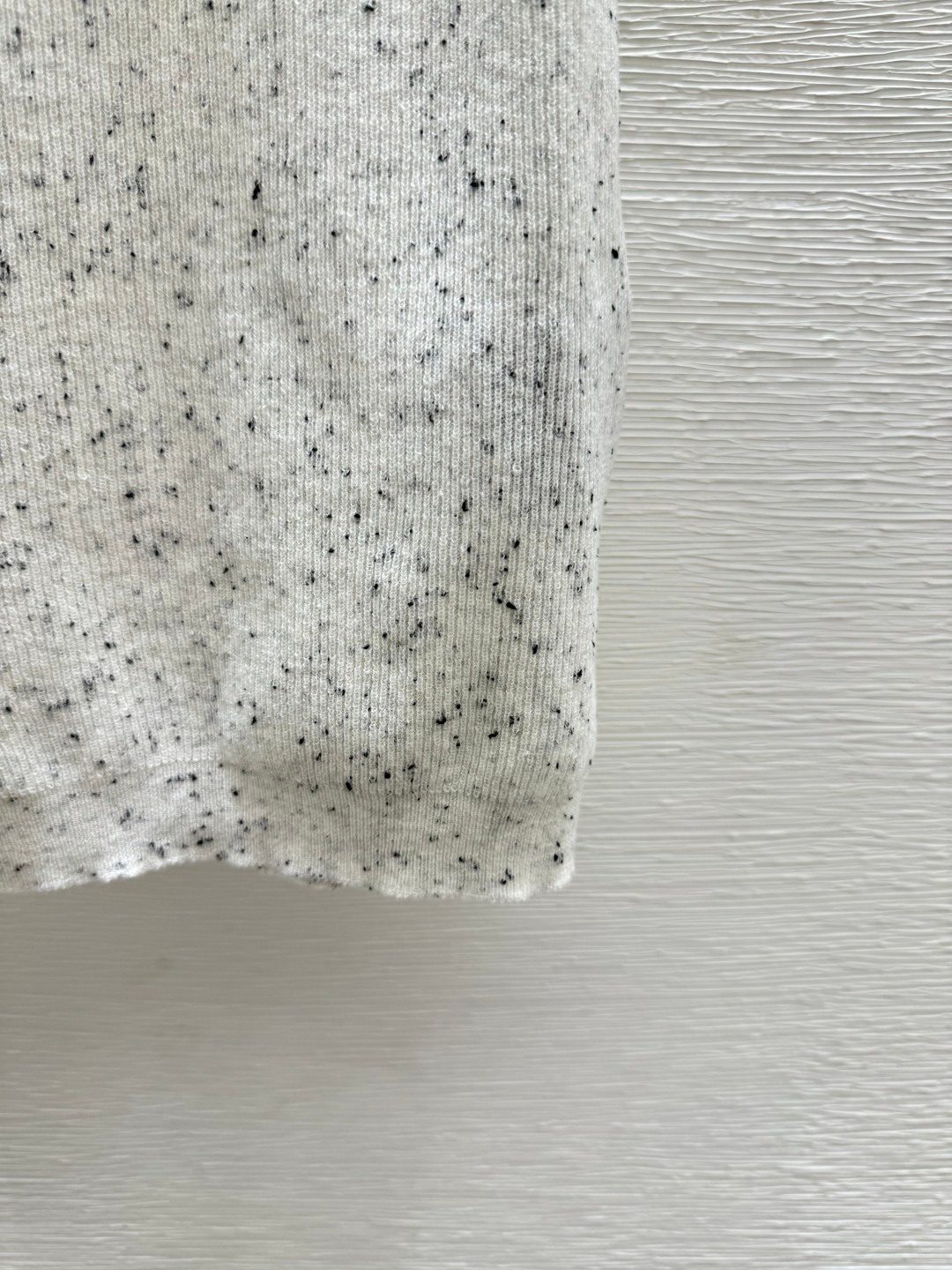 Miu Miu Virgin Wool Speckled Polo Shirt