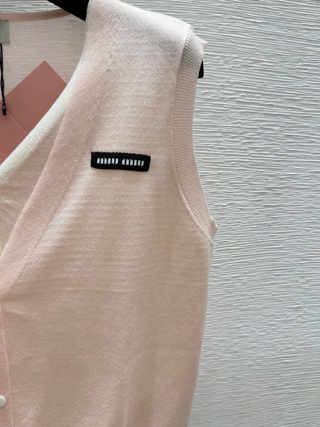 Miu Miu Wool Blend Knit Vest Top