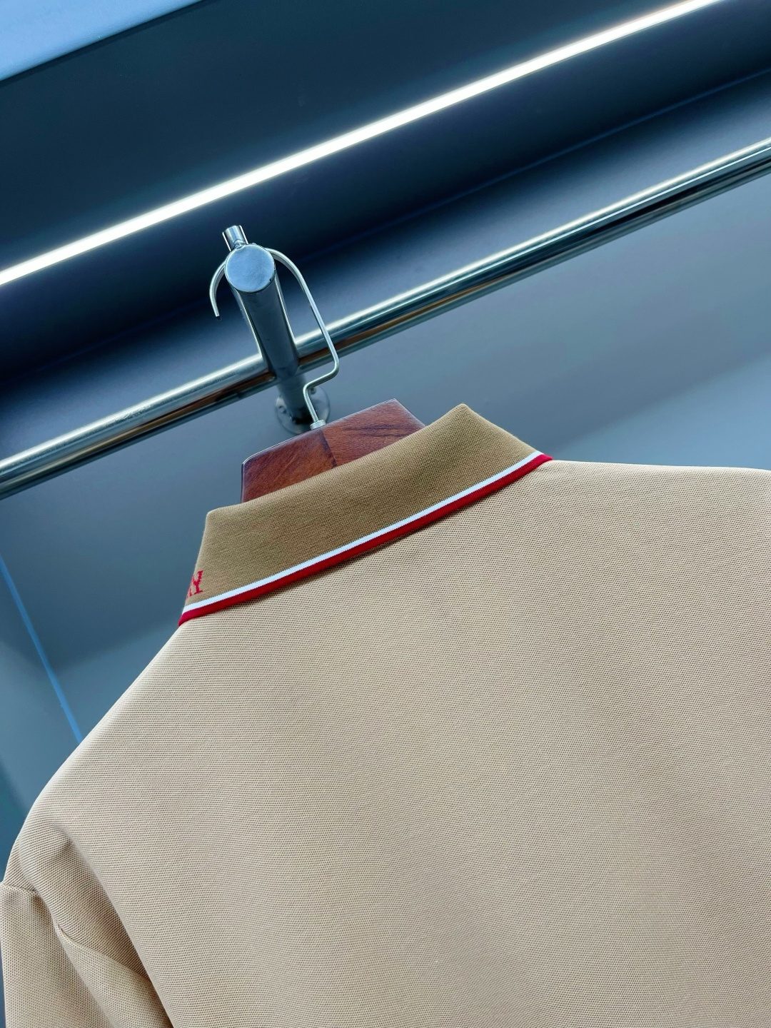 Burberry Striped Collar Polo Shirt