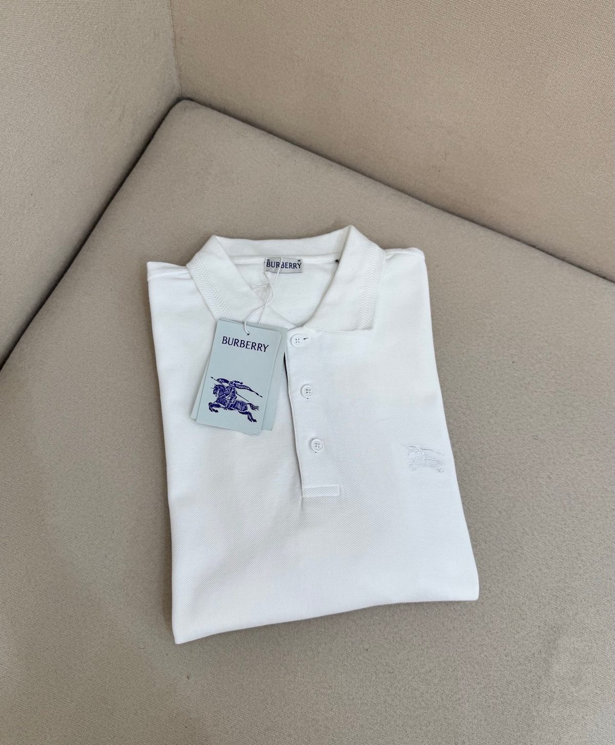 Burberry Equestrian Knight Logo Polo Shirt