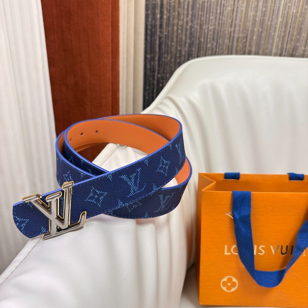Louis Vuitton Damier Monogram Reversible Leather Belt