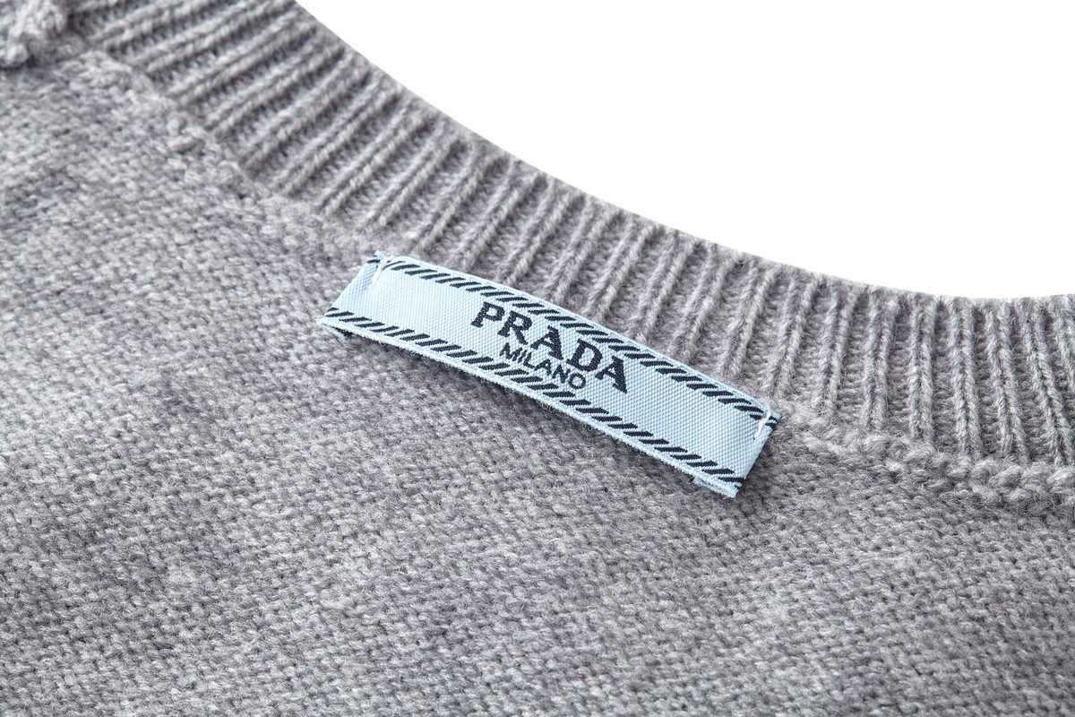 Prada Milano Classic Crewneck Knit Sweater