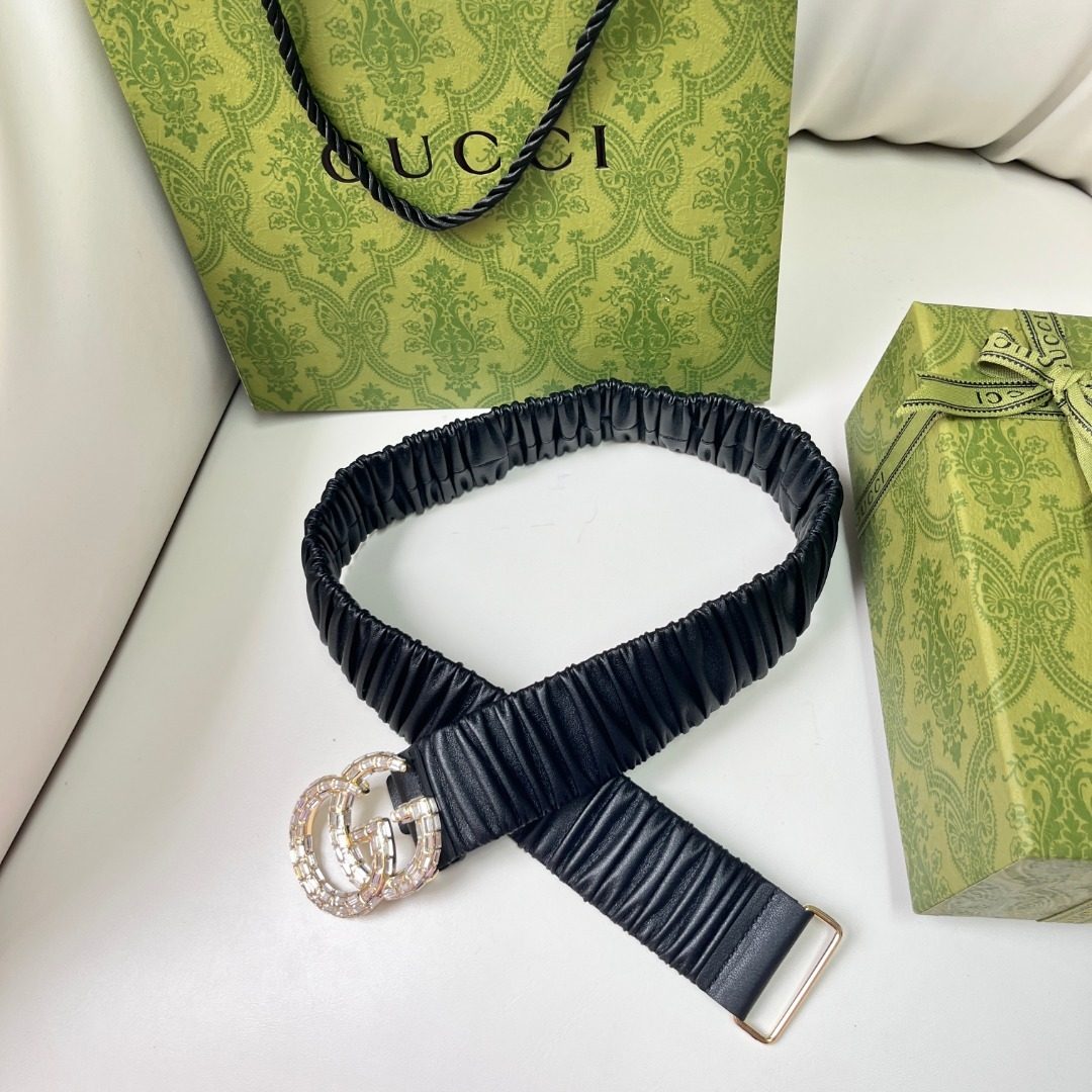 Gucci GG Marmont Leather Belt Black