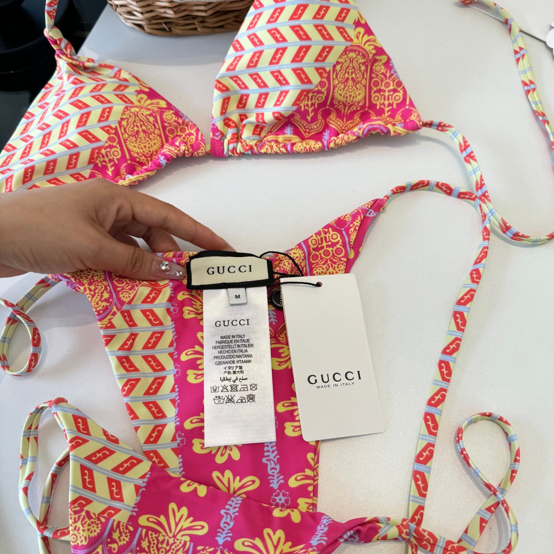 Gucci Patterned Bikini Briefs, Size M