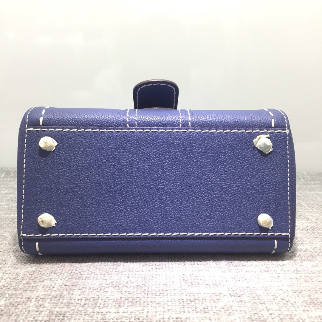 Delvaux Brillant Leather Top Handle Bag