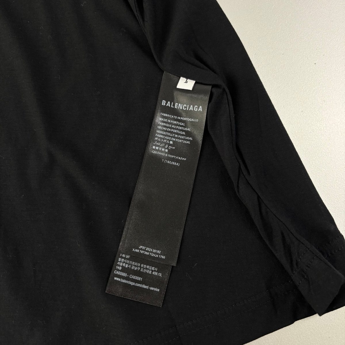 Balenciaga Reversed Logo Short Sleeve T-Shirt