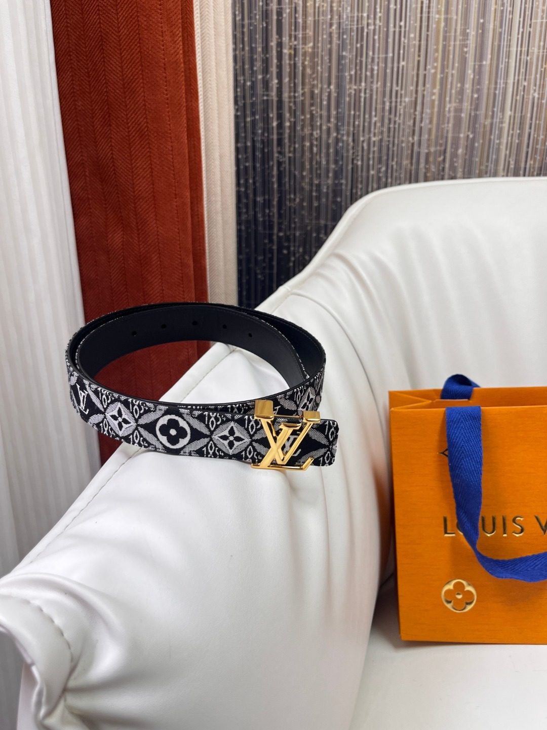 Louis Vuitton Monogram Canvas Leather Belt