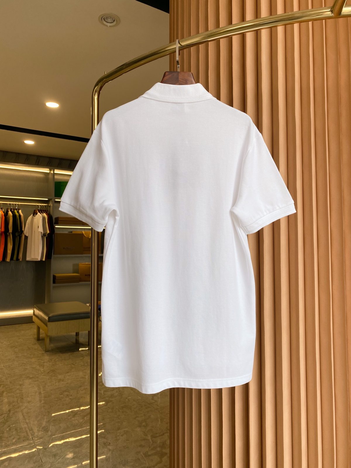 Burberry TB Monogram White Polo Shirt