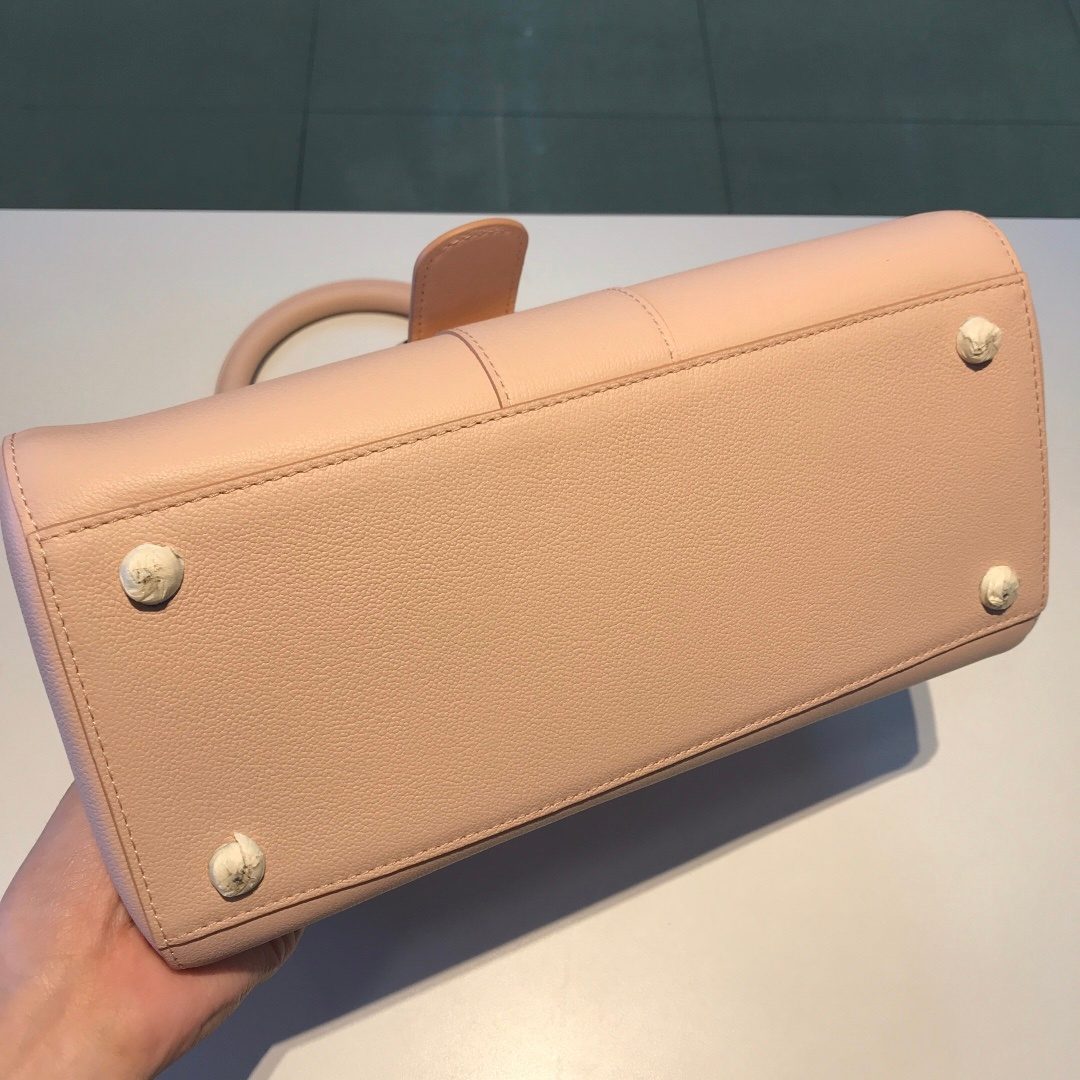 Hermès Picotin Lock Leather Handbag Pink