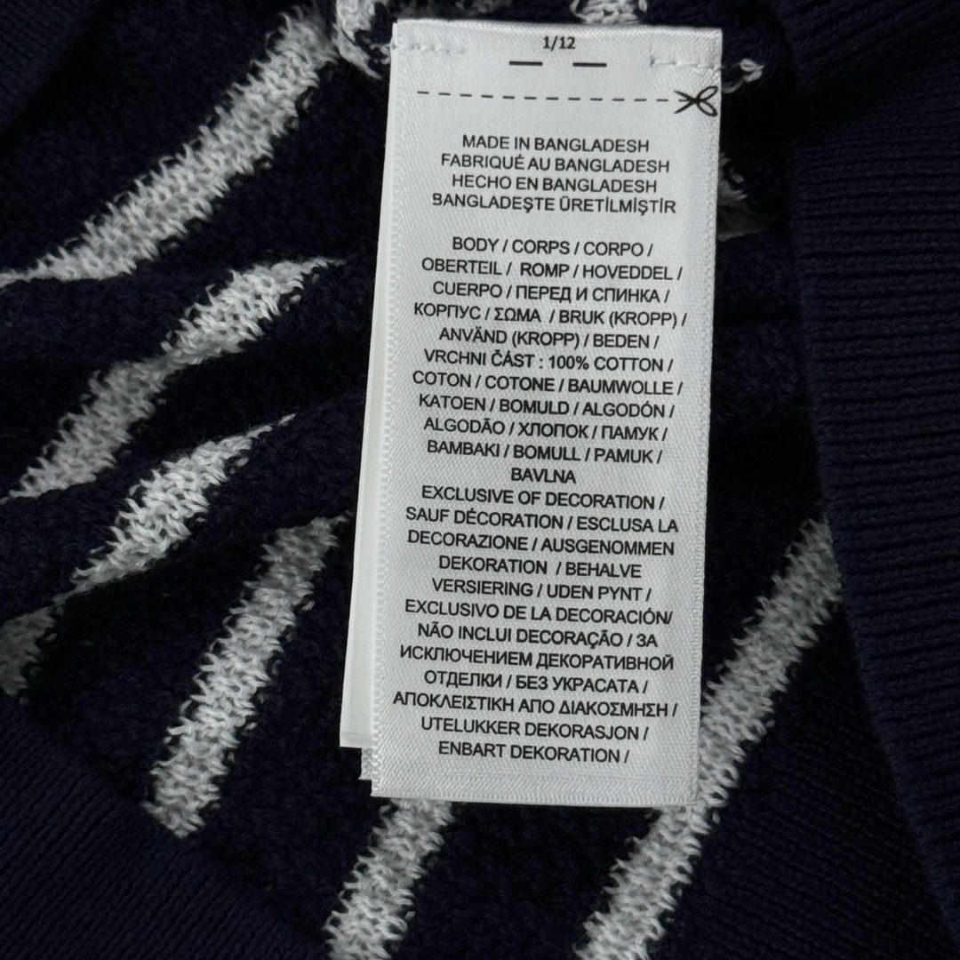 Ralph Lauren Striped Polo Shirt Navy White