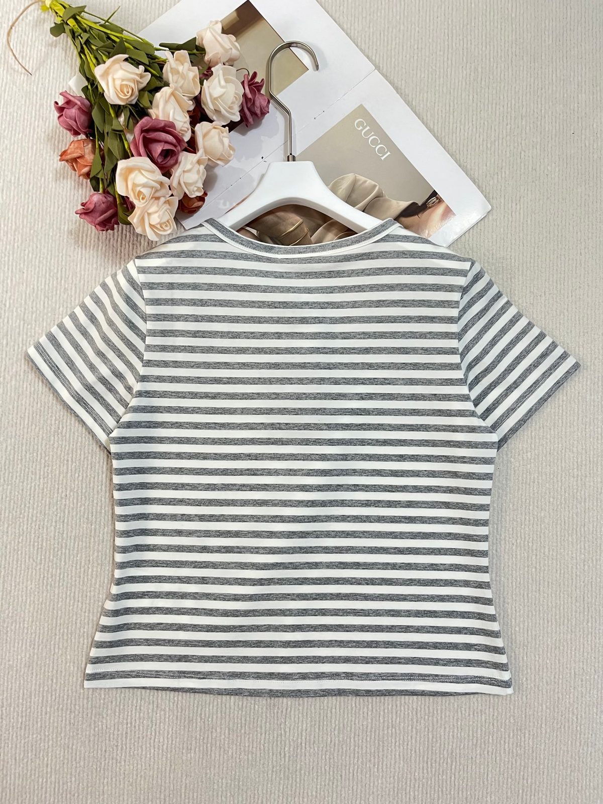 Louis Vuitton Striped Cotton T-Shirt