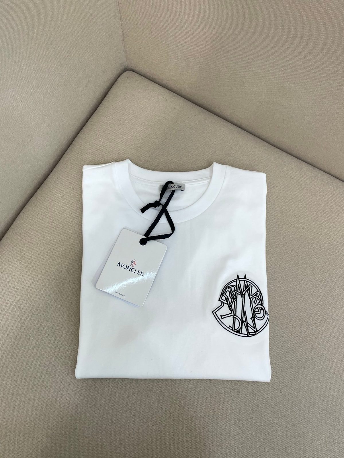 Moncler Circular Logo Crewneck T-Shirt