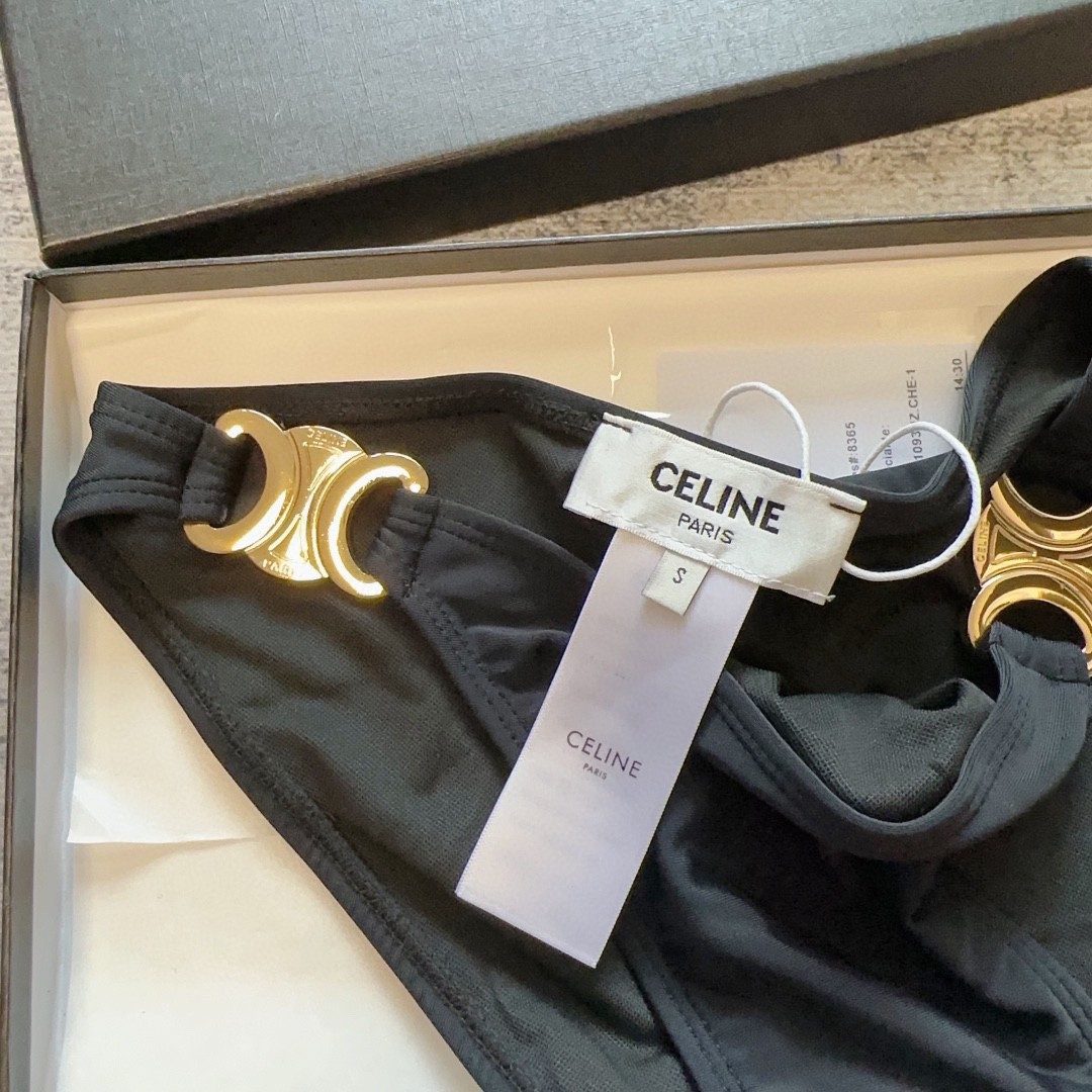 Celine Gold Crescent Hardware Bikini Briefs