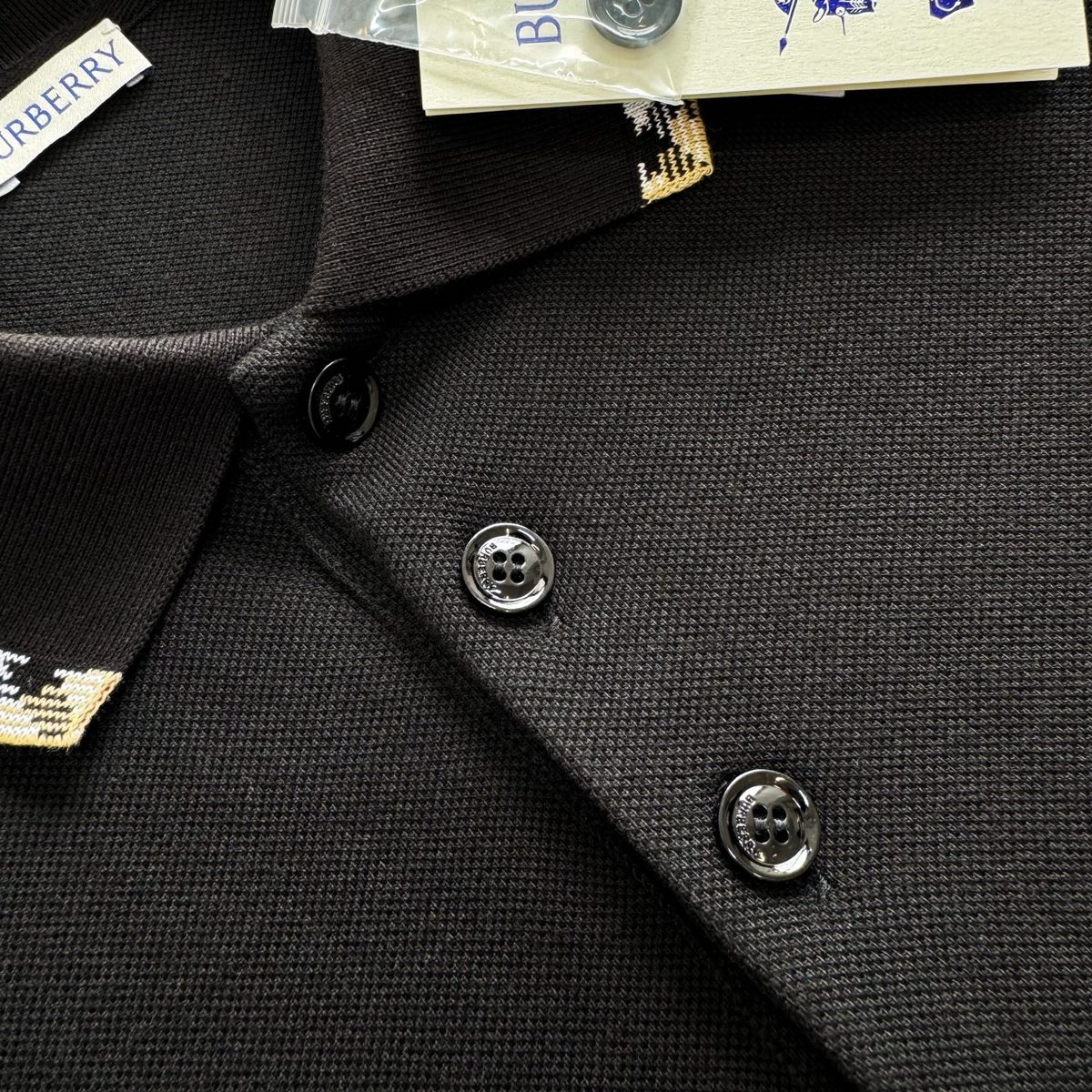 Burberry Black Wool Blend Cardigan