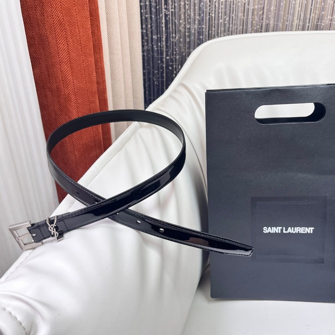 Saint Laurent Patent Leather Belt
