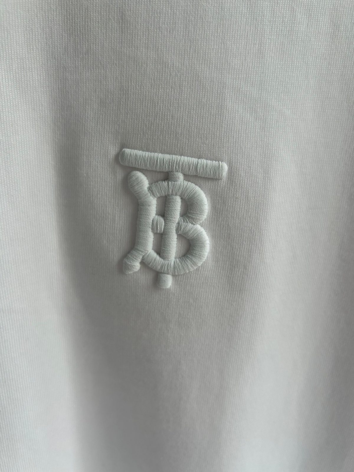 Burberry Monogram Embroidered Cotton T-Shirt