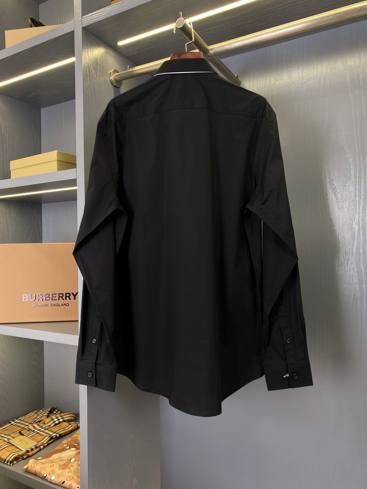 Burberry London England Black Oxford Shirt