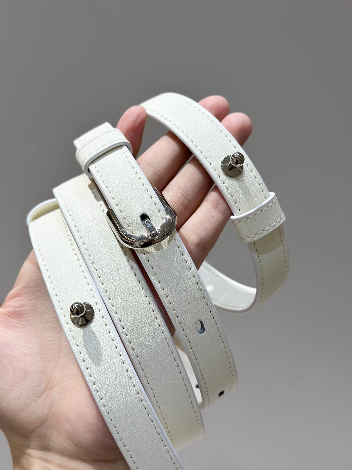 Delvaux Brillant White Leather Bag