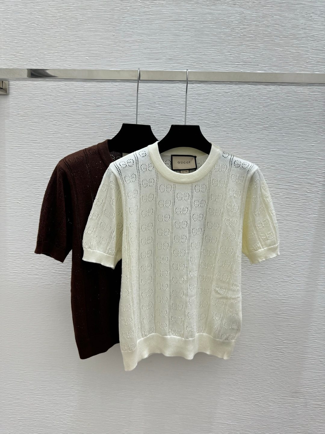 Gucci GG Openwork Knit Crewneck Sweater