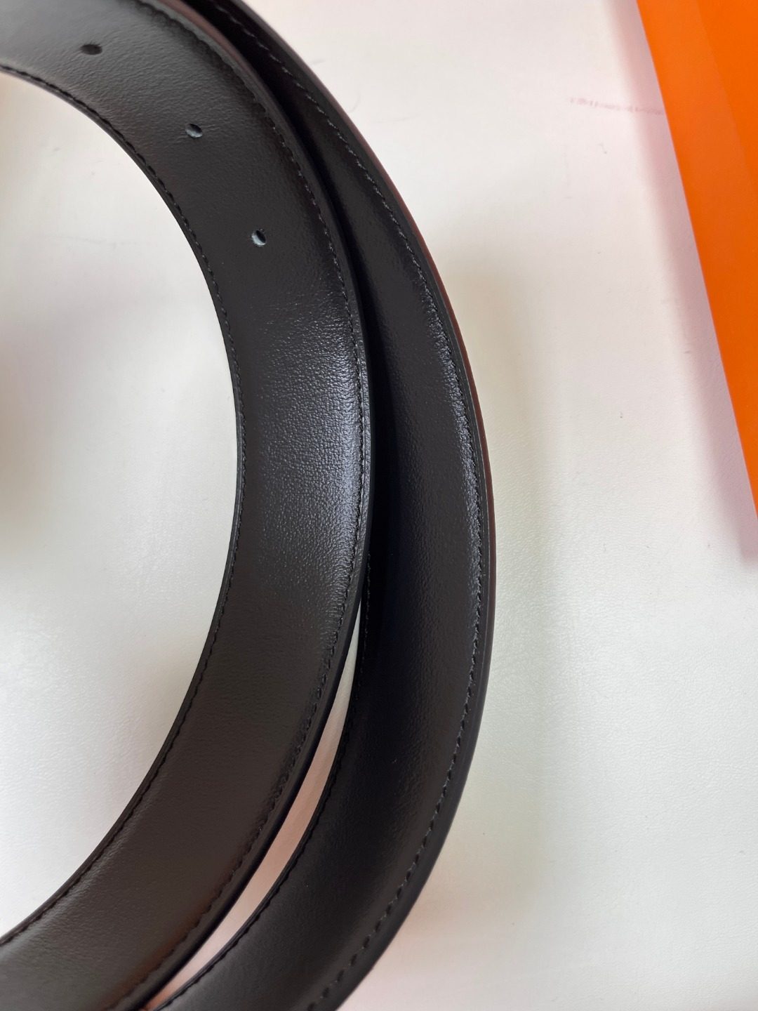 Hermès Reversible Leather Belt with H Buckle