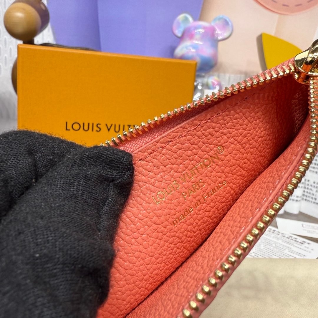 Louis Vuitton Monogram Leather Zippered Pouch