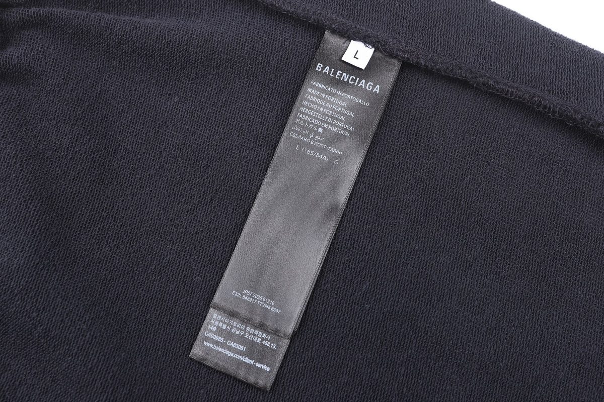 Balenciaga Cursive Baggy Embroidered Sweatpants