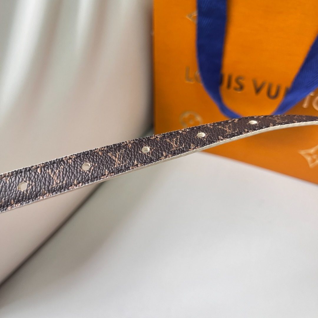 Louis Vuitton Monogram Canvas Leather Belt