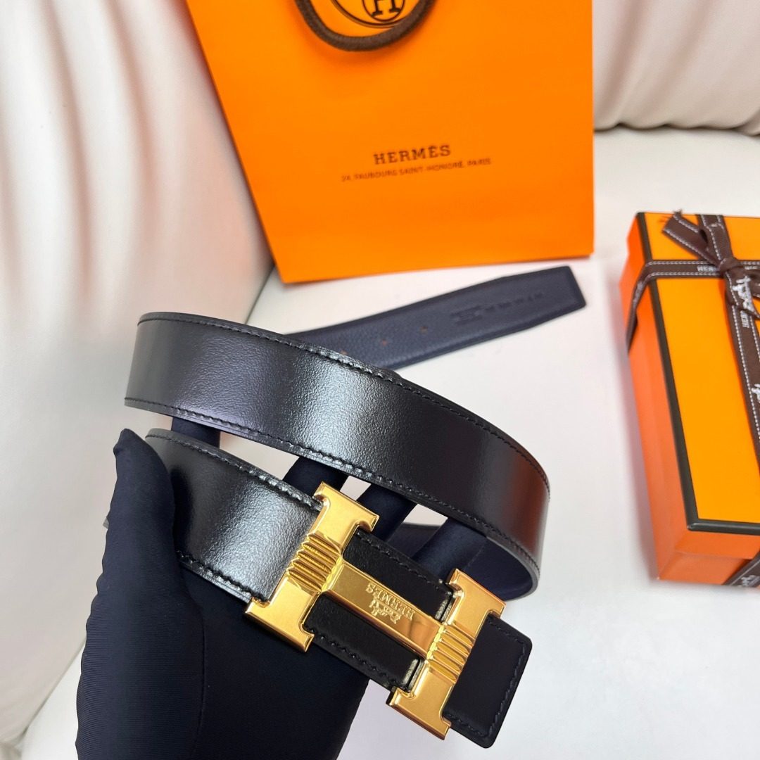 Hermès H Constance Leather Belt