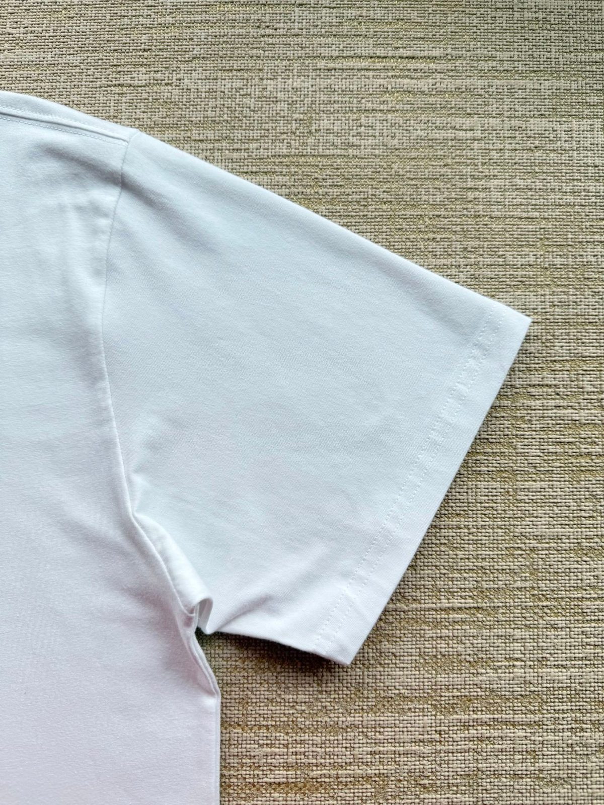 White Cotton Crewneck T-Shirt