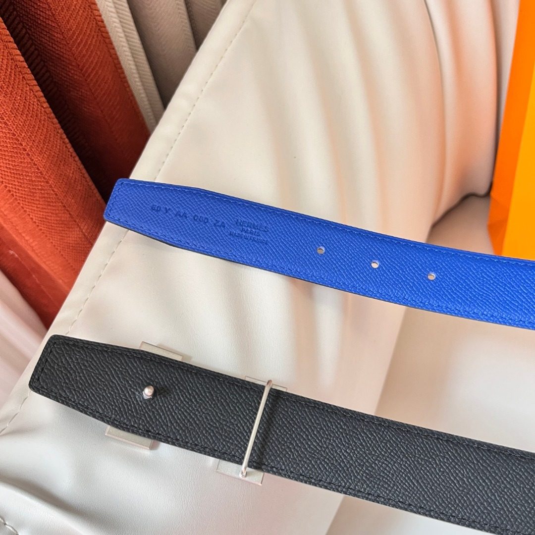 Hermès Reversible Leather H Belt