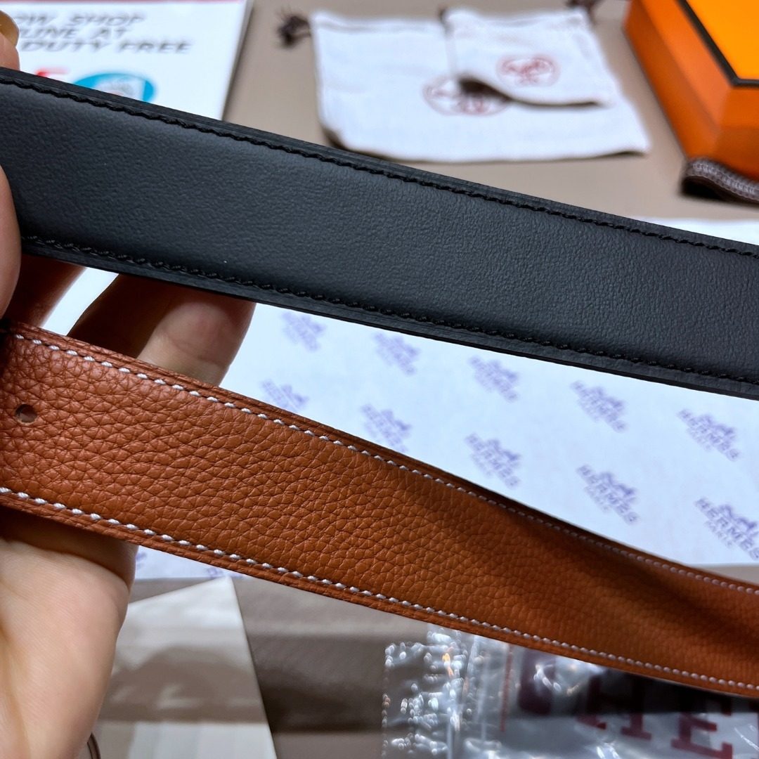 Hermès Reversible Leather Belt