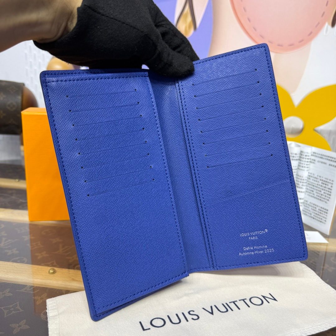 Louis Vuitton Monogram Blue Passport Cover
