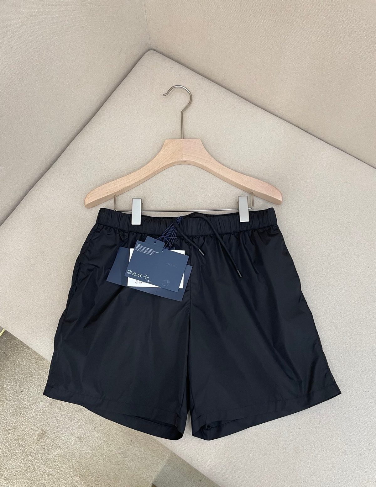 Prada Nylon Swim Shorts Black